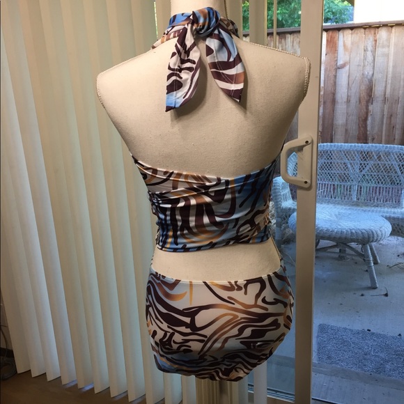 Blue 2pc Bikini. Juniors size XL - Picture 3 of 4